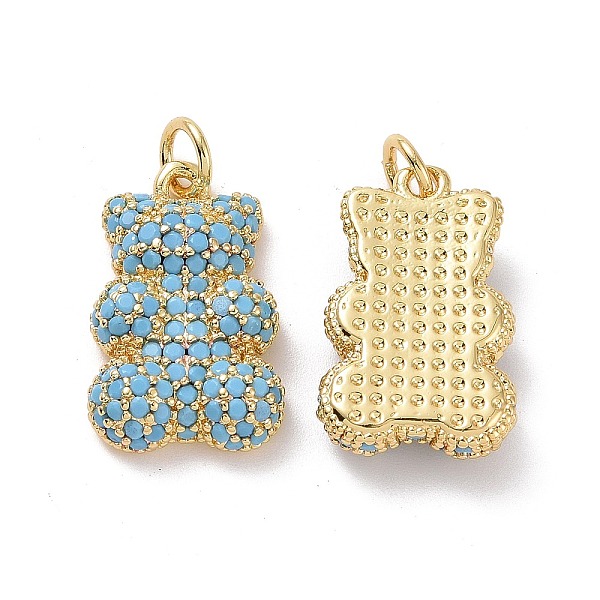 PandaHall Brass Micro Pave Cubic Zirconia Pendants, with Jump Ring, Bear Charms, Golden, Deep Sky Blue, 19x12x4mm, Hole: 3mm Brass+Cubic...
PandaHall Brass Micro Pave Cubic Zirconia Pendants, with Jump Ring, Bear Charms, Golden, Deep Sky Blue, 19x12x4mm, Hole: 3mm Brass+Cubic...