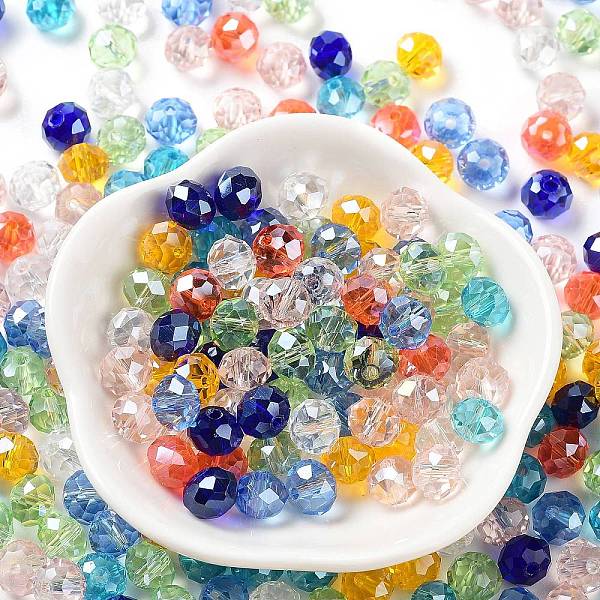PandaHall Glass Beads, Faceted, Rondelle, Mixed Color, 8x6mm, Hole: 1mm, about 145pcs/60g Glass Rondelle Multicolor
PandaHall Glass Beads, Faceted, Rondelle, Mixed Color, 8x6mm, Hole: 1mm, about 145pcs/60g Glass Rondelle Multicolor