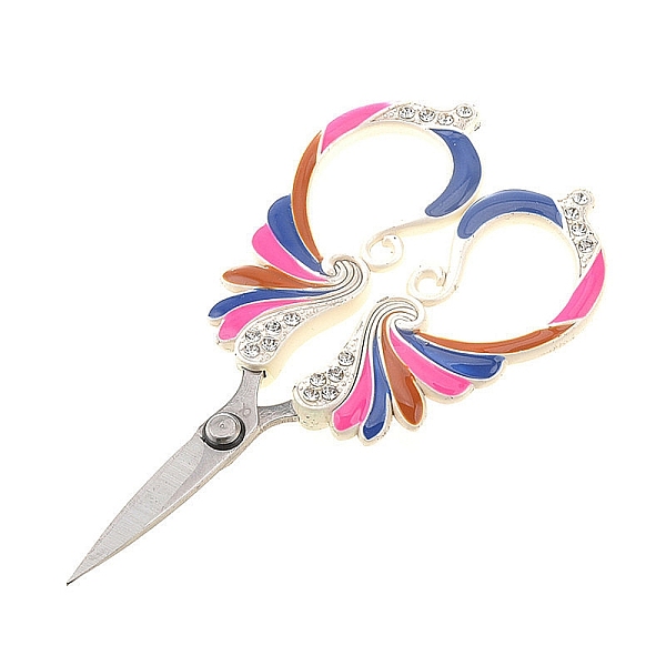 PandaHall Stainless Steel Scissors, Embroidery Scissors, Sewing Scissors, with Zinc Alloy Rhinestones Handle, Silver, 110x60mm Stainless...
PandaHall Stainless Steel Scissors, Embroidery Scissors, Sewing Scissors, with Zinc Alloy Rhinestones Handle, Silver, 110x60mm Stainless...