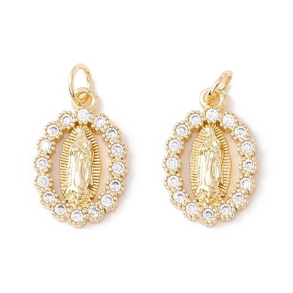 PandaHall Rack Plating Brass Micro Pave Clear Cubic Zirconia Pendants, with Jump Rings, Long-Lasting Plated, Cadmium Free & Lead Free, Oval...
PandaHall Rack Plating Brass Micro Pave Clear Cubic Zirconia Pendants, with Jump Rings, Long-Lasting Plated, Cadmium Free & Lead Free, Oval...