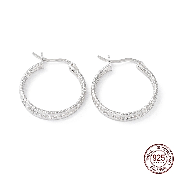 PandaHall Rhodium Plated 925 Sterling Silver Hoop Earrings, Double Layer Rings, with S925 Stamp, Real Platinum Plated, 25x3x20.5mm Sterling...
PandaHall Rhodium Plated 925 Sterling Silver Hoop Earrings, Double Layer Rings, with S925 Stamp, Real Platinum Plated, 25x3x20.5mm Sterling...