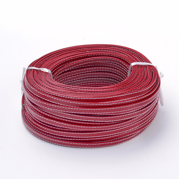 PandaHall Leather Cords, Stitching, Red, 10x2mm, about 50Yards/Bundle(150 Feet/Bundle) Leather Flat Red
PandaHall Leather Cords, Stitching, Red, 10x2mm, about 50Yards/Bundle(150 Feet/Bundle) Leather Flat Red