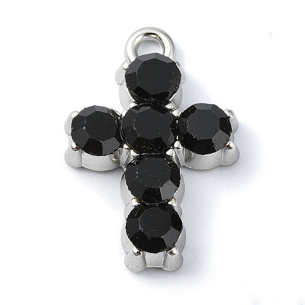 PandaHall Rack Plating Alloy with Black Rhinestone Pendants, Cross, Platinum, 21x14x4mm, Hole: 1.8mm Alloy+Rhinestone Cross Black
PandaHall Rack Plating Alloy with Black Rhinestone Pendants, Cross, Platinum, 21x14x4mm, Hole: 1.8mm Alloy+Rhinestone Cross Black