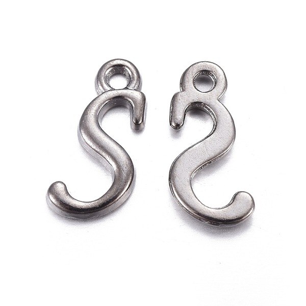 PandaHall Gunmetal Plated Alloy Letter Pendants, Rack Plating, Cadmium Free & Lead Free, Letter.S, 14x7x2mm, Hole: 1.5mm Alloy Letter S
PandaHall Gunmetal Plated Alloy Letter Pendants, Rack Plating, Cadmium Free & Lead Free, Letter.S, 14x7x2mm, Hole: 1.5mm Alloy Letter S