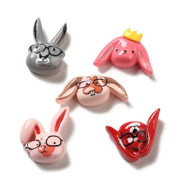 PandaHall Opaque Resin Decoden Cabochons, Rabbit with Glasses & Dog with Crown, Mixed Shapes, Mixed Color, 13~26x16~29.5x8~9mm Resin Mixed..., Multicolor
PandaHall Opaque Resin Decoden Cabochons, Rabbit with Glasses & Dog with Crown, Mixed Shapes, Mixed Color, 13~26x16~29.5x8~9mm Resin Mixed..., Multicolor