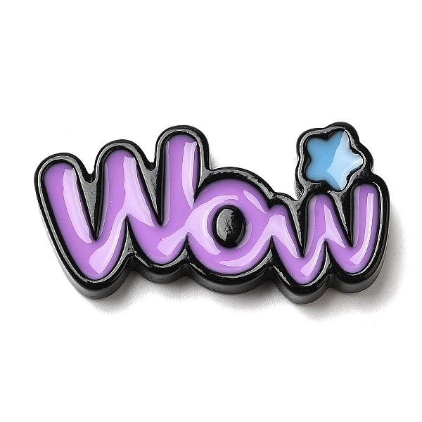 PandaHall Opaque Resin Cabochons, Word Wow, Medium Purple, 23x41.5x5.5mm Resin Word
PandaHall Opaque Resin Cabochons, Word Wow, Medium Purple, 23x41.5x5.5mm Resin Word