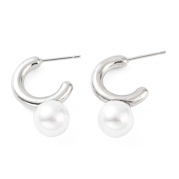 PandaHall Rack Plating Brass Stud Earrings for Women, with Plastic Pearl, Long-Lasting Plated, Lead Free & Cadmium Free, Platinum, 25x10mm..., White
PandaHall Rack Plating Brass Stud Earrings for Women, with Plastic Pearl, Long-Lasting Plated, Lead Free & Cadmium Free, Platinum, 25x10mm..., White