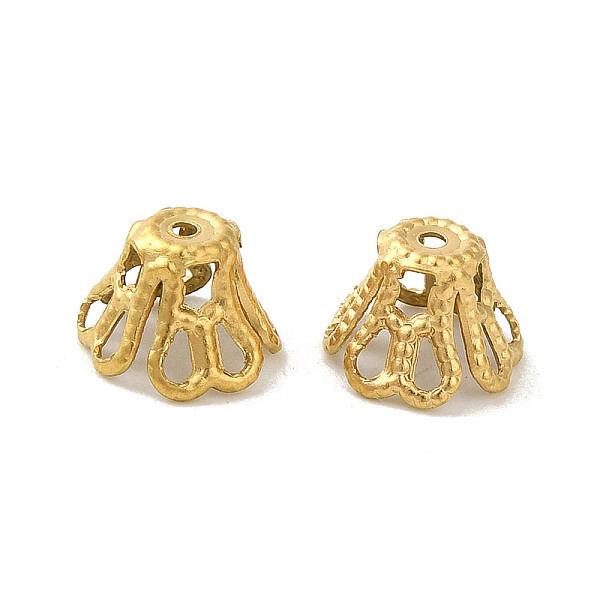 PandaHall 304 Stainless Steel Bead Caps, Flower, Golden, 6.5x5mm, Hole: 0.9mm 304 Stainless Steel
PandaHall 304 Stainless Steel Bead Caps, Flower, Golden, 6.5x5mm, Hole: 0.9mm 304 Stainless Steel