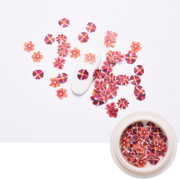 PandaHall Paper Cabochons, Nail Art Decorations Accessories, Flower, FireBrick, 5~6.5x5.5~6.5x0.2mm, about 50pcs/box Paper Flower Red
PandaHall Paper Cabochons, Nail Art Decorations Accessories, Flower, FireBrick, 5~6.5x5.5~6.5x0.2mm, about 50pcs/box Paper Flower Red