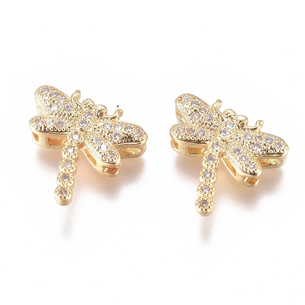 PandaHall Brass Micro Pave Cubic Zirconia Multi-Strand Links, Long-Lasting Plated, Dragonfly, Clear, Golden, 13x14x4mm, Hole: 1.8mm...
PandaHall Brass Micro Pave Cubic Zirconia Multi-Strand Links, Long-Lasting Plated, Dragonfly, Clear, Golden, 13x14x4mm, Hole: 1.8mm...