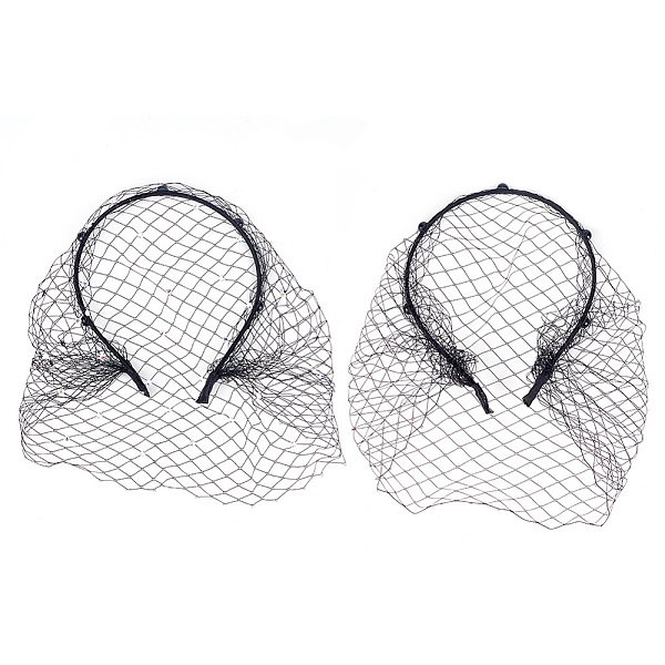 PandaHall Fingerinspire 2Pcs 2 Styles Bridal Pearl Mesh Veil Cloth Hair Bands, Hair Accessories for Women, Black, Inner Diameter: 128x110mm...
PandaHall Fingerinspire 2Pcs 2 Styles Bridal Pearl Mesh Veil Cloth Hair Bands, Hair Accessories for Women, Black, Inner Diameter: 128x110mm...