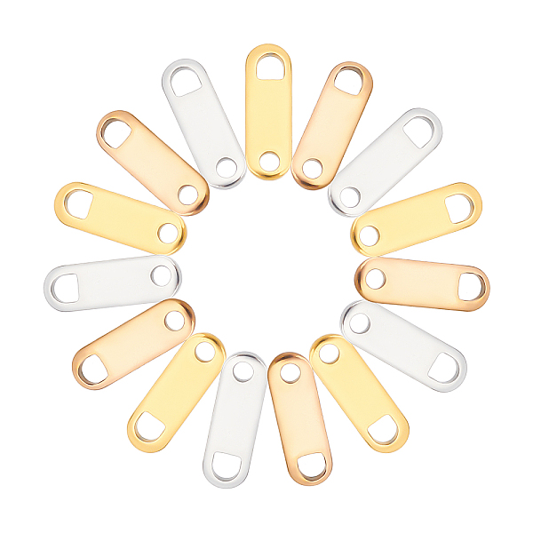 PandaHall ARRICRAFT 30Pairs 3 Colors Stainless Steel Chain Tabs, Chain Extender Connectors, Oval, Mixed Color, 11x3.5x0.7mm, Hole: 1.4mm...
PandaHall ARRICRAFT 30Pairs 3 Colors Stainless Steel Chain Tabs, Chain Extender Connectors, Oval, Mixed Color, 11x3.5x0.7mm, Hole: 1.4mm...