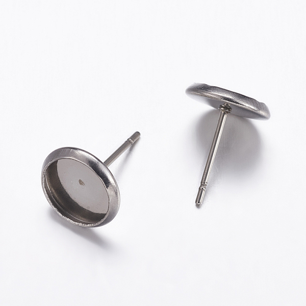 PandaHall 304 Stainless Steel Stud Earrings Findings, Flat Round, Stainless Steel Color, Tray: 6mm, 8mm, Pin: 1mm 304 Stainless Steel Flat...
PandaHall 304 Stainless Steel Stud Earrings Findings, Flat Round, Stainless Steel Color, Tray: 6mm, 8mm, Pin: 1mm 304 Stainless Steel Flat...