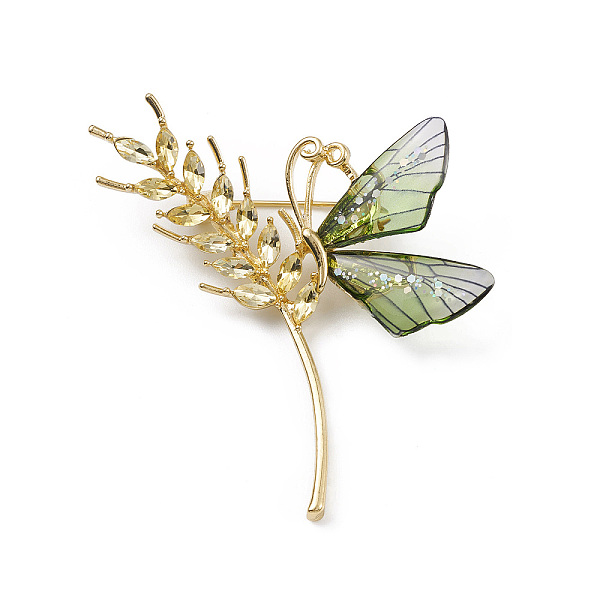 PandaHall Rhinestone Wheat with Resin Butterfly Brooch Pin, Alloy Lapel Pin for Backpack Clothes, Light Gold, 62.5x56x5.5mm Alloy+Rhinestone
PandaHall Rhinestone Wheat with Resin Butterfly Brooch Pin, Alloy Lapel Pin for Backpack Clothes, Light Gold, 62.5x56x5.5mm Alloy+Rhinestone