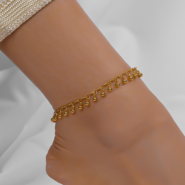 PandaHall Beach Style Brass Round Charm Anklets, Adjustable Anklets for Women, Real 18K Gold Plated Brass Round
PandaHall Beach Style Brass Round Charm Anklets, Adjustable Anklets for Women, Real 18K Gold Plated Brass Round