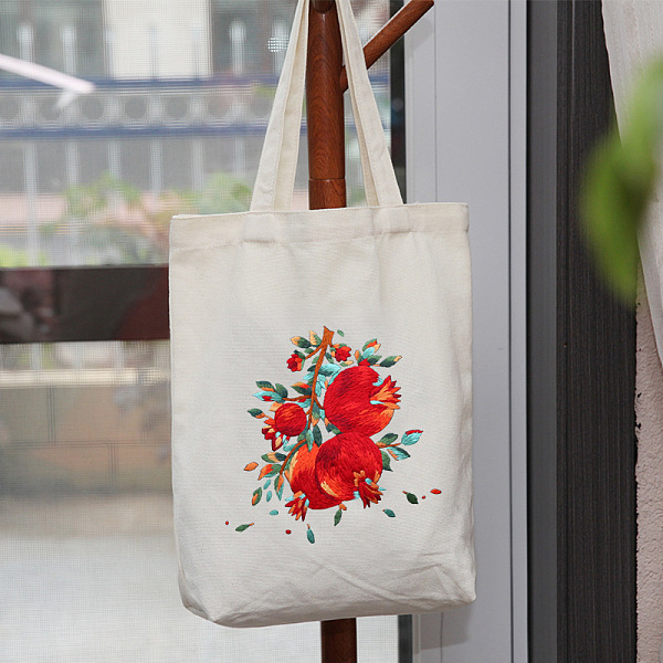 PandaHall DIY Pomegranate Pattern Tote Bag Embroidery Kit, including Embroidery Needles & Thread, Cotton Fabric, Plastic Embroidery Hoop..., White
PandaHall DIY Pomegranate Pattern Tote Bag Embroidery Kit, including Embroidery Needles & Thread, Cotton Fabric, Plastic Embroidery Hoop..., White