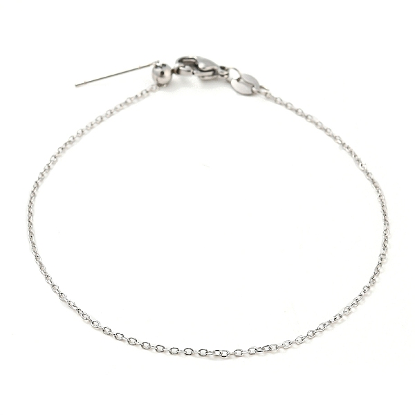 PandaHall 304 Stainless Steel Add a Bead Adjustable Cable Chains Bracelets for Women, Stainless Steel Color, 21.7x0.1cm. 304 Stainless Steel
PandaHall 304 Stainless Steel Add a Bead Adjustable Cable Chains Bracelets for Women, Stainless Steel Color, 21.7x0.1cm. 304 Stainless Steel