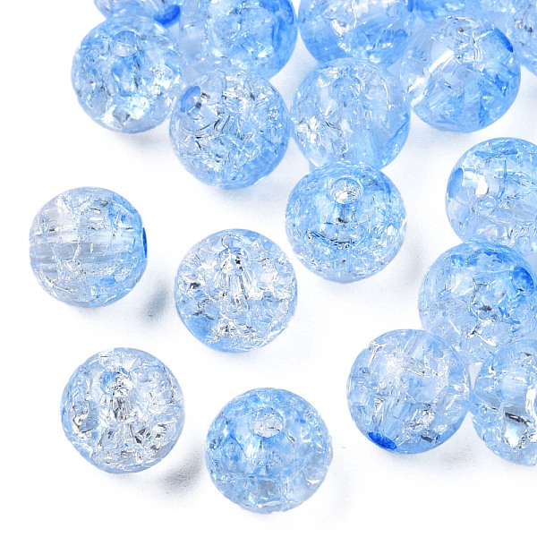 PandaHall Transparent Crackle Acrylic Beads, Round, Cornflower Blue, 8x7.5mm, Hole: 1.8mm, about 1700pc/500g Acrylic Round
PandaHall Transparent Crackle Acrylic Beads, Round, Cornflower Blue, 8x7.5mm, Hole: 1.8mm, about 1700pc/500g Acrylic Round