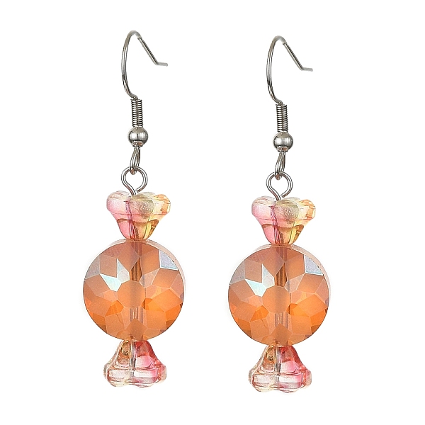 PandaHall Glass Candy Dangle Earrings, 316 Surgical Stainless Steel Jewelry, Coral, 48.5~49x14mm Glass Candy Red
PandaHall Glass Candy Dangle Earrings, 316 Surgical Stainless Steel Jewelry, Coral, 48.5~49x14mm Glass Candy Red