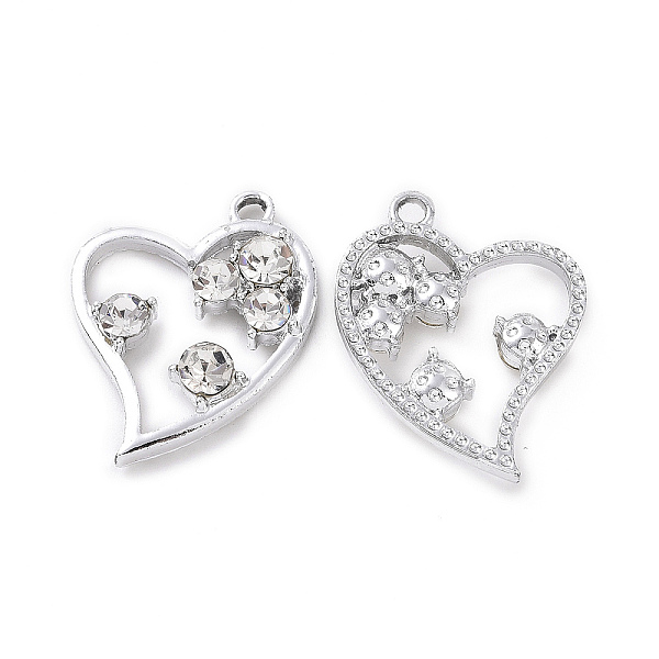 PandaHall Alloy Crystal Rhinestone Pendants, Heart Charms, Platinum, 22.5x17x3.8mm, Hole: 1.8mm Alloy+Rhinestone Heart Clear
PandaHall Alloy Crystal Rhinestone Pendants, Heart Charms, Platinum, 22.5x17x3.8mm, Hole: 1.8mm Alloy+Rhinestone Heart Clear