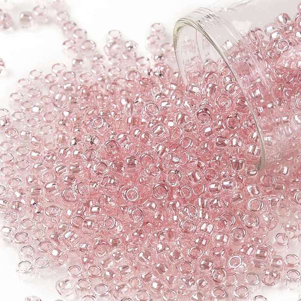 PandaHall TOHO Round Seed Beads, Japanese Seed Beads, (289) Light French Rose Transparent Luster, 8/0, 3mm, Hole: 1mm, about 222pcs/10g..., Pink
PandaHall TOHO Round Seed Beads, Japanese Seed Beads, (289) Light French Rose Transparent Luster, 8/0, 3mm, Hole: 1mm, about 222pcs/10g..., Pink