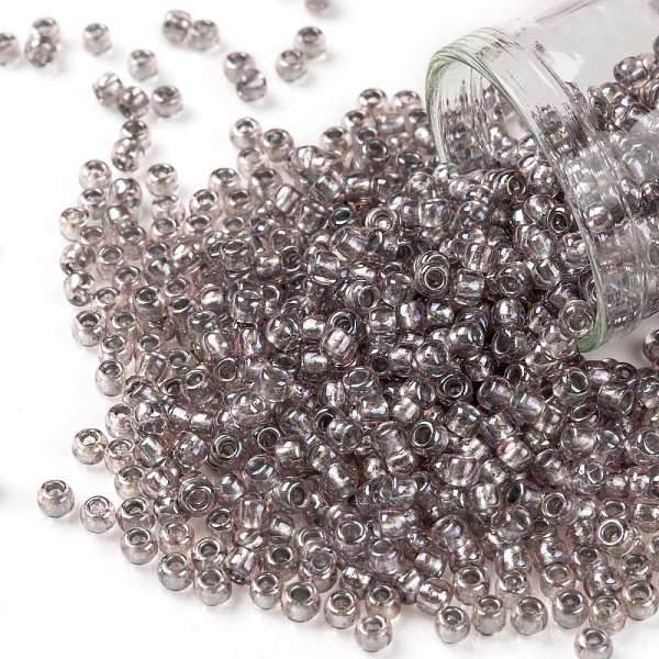 PandaHall TOHO Round Seed Beads, Japanese Seed Beads, (1807) Grey Lined Soft Rose Rainbow, 8/0, 3mm, Hole: 1mm, about 222pcs/bottle..., Gray
PandaHall TOHO Round Seed Beads, Japanese Seed Beads, (1807) Grey Lined Soft Rose Rainbow, 8/0, 3mm, Hole: 1mm, about 222pcs/bottle..., Gray