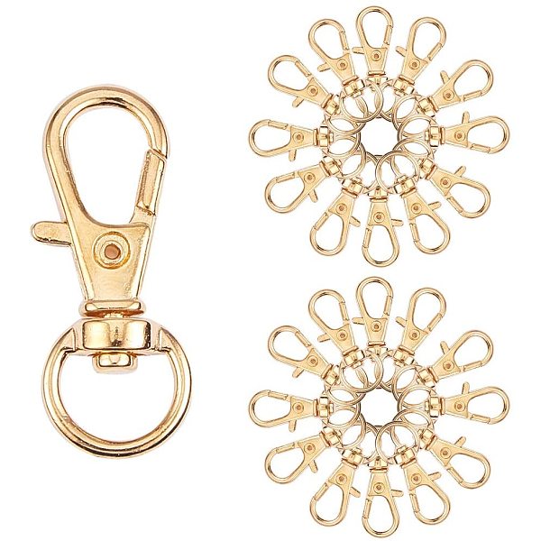PandaHall Alloy Swivel Lobster Claw Clasps, Swivel Snap Hook, Jewellery Making Supplies, Golden, 30.5x11x6mm, Hole: 9x5mm, 100pcs/box Alloy
PandaHall Alloy Swivel Lobster Claw Clasps, Swivel Snap Hook, Jewellery Making Supplies, Golden, 30.5x11x6mm, Hole: 9x5mm, 100pcs/box Alloy