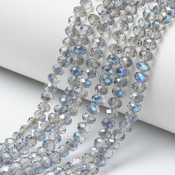 PandaHall Electroplate Glass Beads Strands, Half Plated, Blue Plated, Faceted, Rondelle, Light Steel Blue, 6x5mm, Hole: 1mm, about...
PandaHall Electroplate Glass Beads Strands, Half Plated, Blue Plated, Faceted, Rondelle, Light Steel Blue, 6x5mm, Hole: 1mm, about...