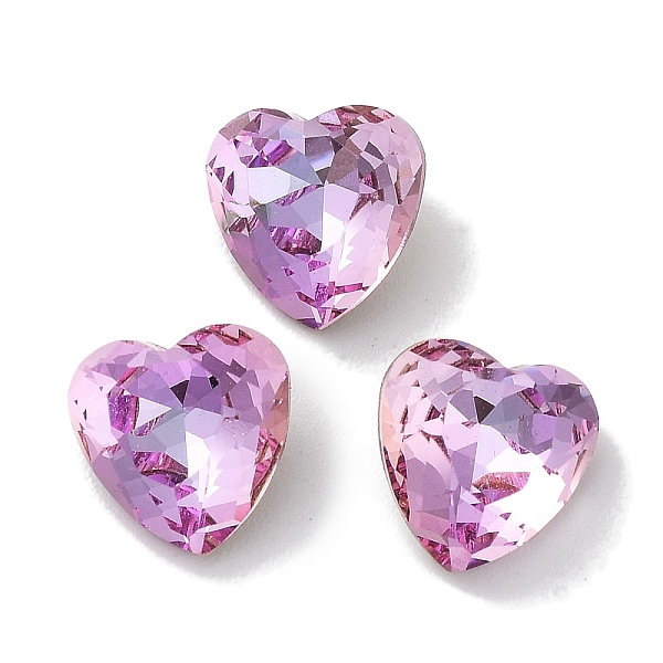PandaHall Glass Rhinestone Cabochons, Point Back & Back Plated, Faceted, Heart, Light Rose, 8x8x4.5mm Glass Rhinestone Heart Pink
PandaHall Glass Rhinestone Cabochons, Point Back & Back Plated, Faceted, Heart, Light Rose, 8x8x4.5mm Glass Rhinestone Heart Pink