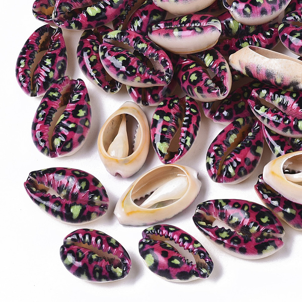 PandaHall Printed Natural Cowrie Shell Beads, No Hole/Undrilled, with Leopard Print Pattern, Medium Violet Red, 18~21x12~15x7mm Cowrie Shell...
PandaHall Printed Natural Cowrie Shell Beads, No Hole/Undrilled, with Leopard Print Pattern, Medium Violet Red, 18~21x12~15x7mm Cowrie Shell...