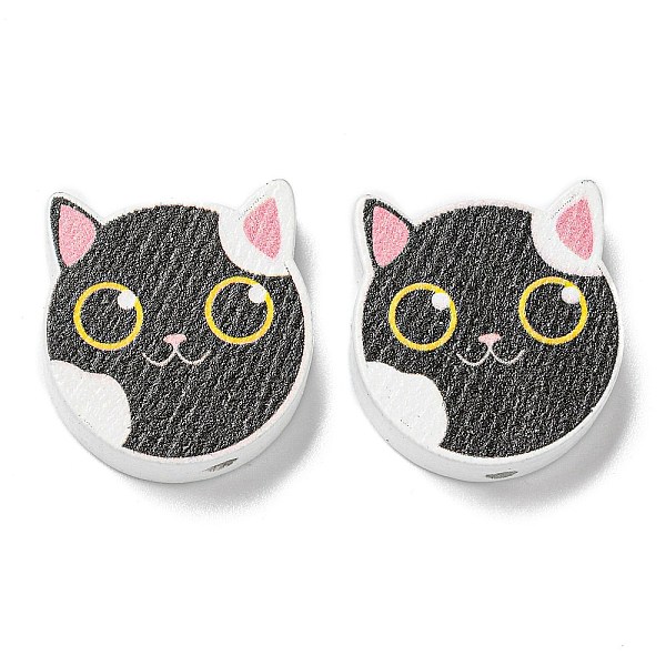PandaHall Printed Wood Beads, Cat Shape, Black, 18~18.5x19.5~20x5.5~6.5mm, Hole: 2~2.5mm Wood Cat Shape Black
PandaHall Printed Wood Beads, Cat Shape, Black, 18~18.5x19.5~20x5.5~6.5mm, Hole: 2~2.5mm Wood Cat Shape Black