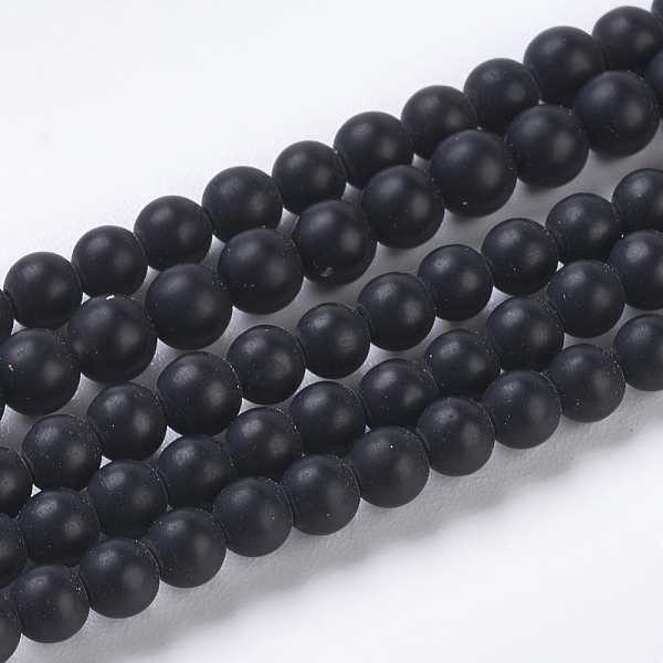 PandaHall Natural Black Agate Beads Strands, Grade A, Frosted, Round, Dyed & Heated, 3mm, Hole: 1mm, about 128pcs/strand, 15.5 inch Black...
PandaHall Natural Black Agate Beads Strands, Grade A, Frosted, Round, Dyed & Heated, 3mm, Hole: 1mm, about 128pcs/strand, 15.5 inch Black...