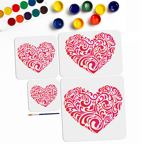 PandaHall 4pcs Pattern Heart Stencil Template 6~11.8inch Mandala Heart Small & Large Sizes Love Heart Reusable Paint Stencil with Paint...
PandaHall 4pcs Pattern Heart Stencil Template 6~11.8inch Mandala Heart Small & Large Sizes Love Heart Reusable Paint Stencil with Paint...