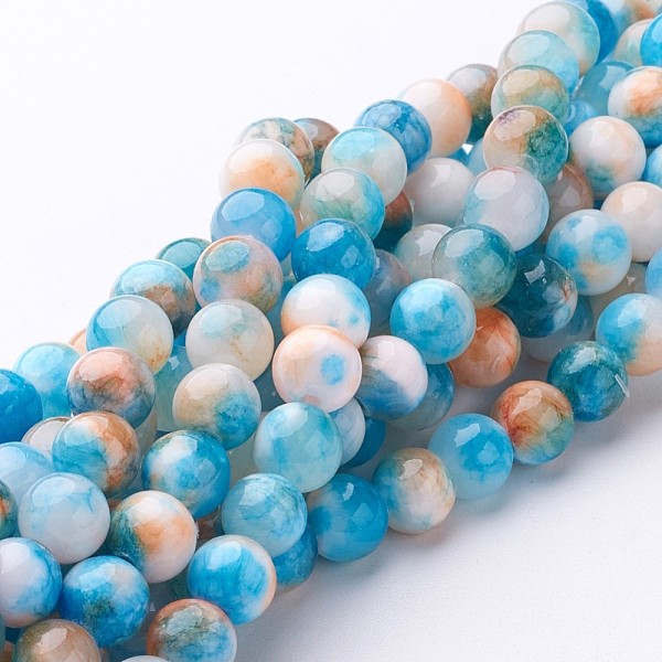 PandaHall Natural Persian Jade Beads Strands, Dyed, Round, Light Sky Blue, 6mm, Hole: 1mm, about 62pcs/strand, 16 inch Persian Jade Round
PandaHall Natural Persian Jade Beads Strands, Dyed, Round, Light Sky Blue, 6mm, Hole: 1mm, about 62pcs/strand, 16 inch Persian Jade Round
