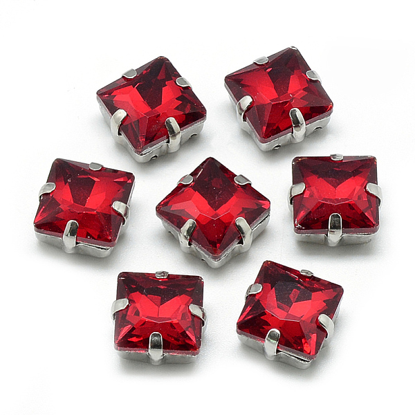PandaHall Sew on Rhinestone, Multi-strand Links, Glass Rhinestone, with Brass Prong Settings, Garments Accessories, Faceted, Square..., Red
PandaHall Sew on Rhinestone, Multi-strand Links, Glass Rhinestone, with Brass Prong Settings, Garments Accessories, Faceted, Square..., Red