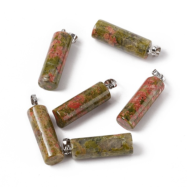 PandaHall Natural Unakite Pendants, with Platinum Tone Brass Findings, Column Charm, 27x8mm, Hole: 6x3.2mm Unakite Column
PandaHall Natural Unakite Pendants, with Platinum Tone Brass Findings, Column Charm, 27x8mm, Hole: 6x3.2mm Unakite Column