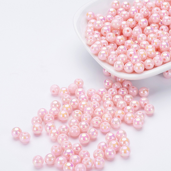 PandaHall Eco-Friendly Poly Styrene Acrylic Beads, AB Color Plated, Round, Misty Rose, 8mm, Hole: 1mm Acrylic Round
PandaHall Eco-Friendly Poly Styrene Acrylic Beads, AB Color Plated, Round, Misty Rose, 8mm, Hole: 1mm Acrylic Round