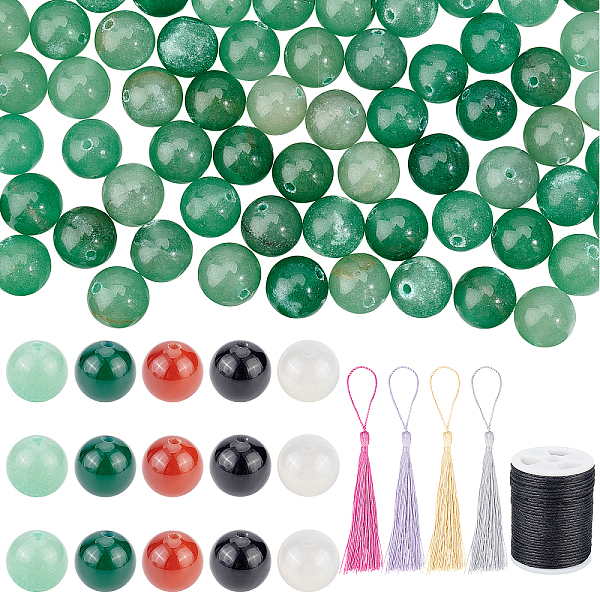 PandaHall SUPERFINDINGS DIY Gemstone Necklace Making Kits, Including Natural Green Aventurine & Black Onyx & Red Agate & Agate & White Agate...
PandaHall SUPERFINDINGS DIY Gemstone Necklace Making Kits, Including Natural Green Aventurine & Black Onyx & Red Agate & Agate & White Agate...
