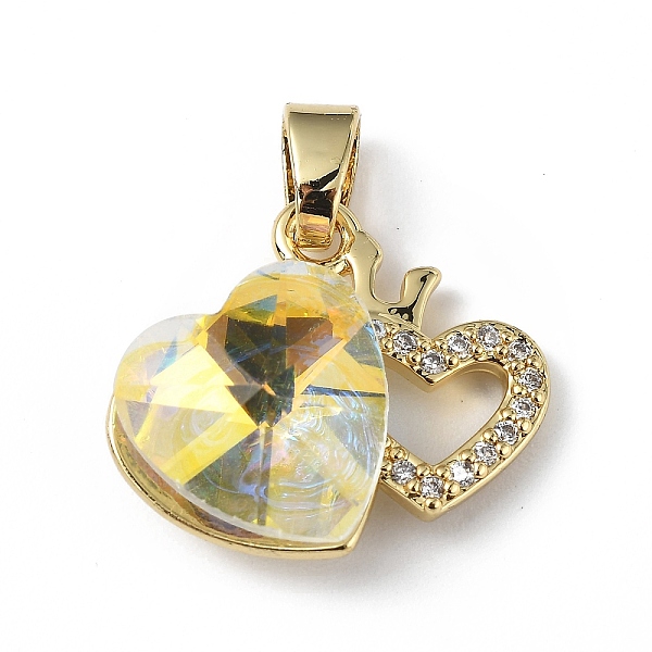 PandaHall Real 18K Gold Plated Rack Plating Brass Micro Pave Clear Cubic Zirconia Pendants, with Glass, Long-Lasting Plated, Cadmium Free &..., Yellow
PandaHall Real 18K Gold Plated Rack Plating Brass Micro Pave Clear Cubic Zirconia Pendants, with Glass, Long-Lasting Plated, Cadmium Free &..., Yellow