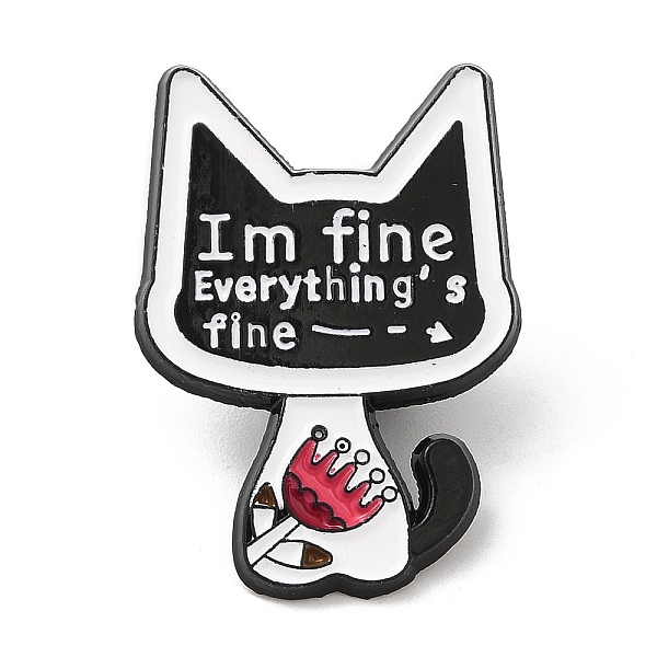 PandaHall Cat with Word Enamel Pins, Electrophoresis Black Alloy Badge for Backpack Clothes, Black, 29x20.5x1.5mm Alloy+Enamel Cat Shape...
PandaHall Cat with Word Enamel Pins, Electrophoresis Black Alloy Badge for Backpack Clothes, Black, 29x20.5x1.5mm Alloy+Enamel Cat Shape...