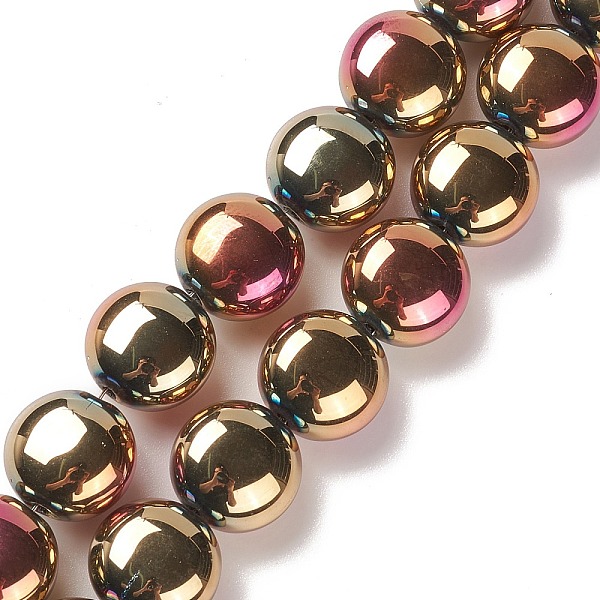 PandaHall Electroplate Glass Bead Strands, Full Plated, Flat Round, Rainbow Plated, 12x8mm, Hole: 1.2mm, about 50pcs/strand, 24.41''(62cm)...
PandaHall Electroplate Glass Bead Strands, Full Plated, Flat Round, Rainbow Plated, 12x8mm, Hole: 1.2mm, about 50pcs/strand, 24.41''(62cm)...