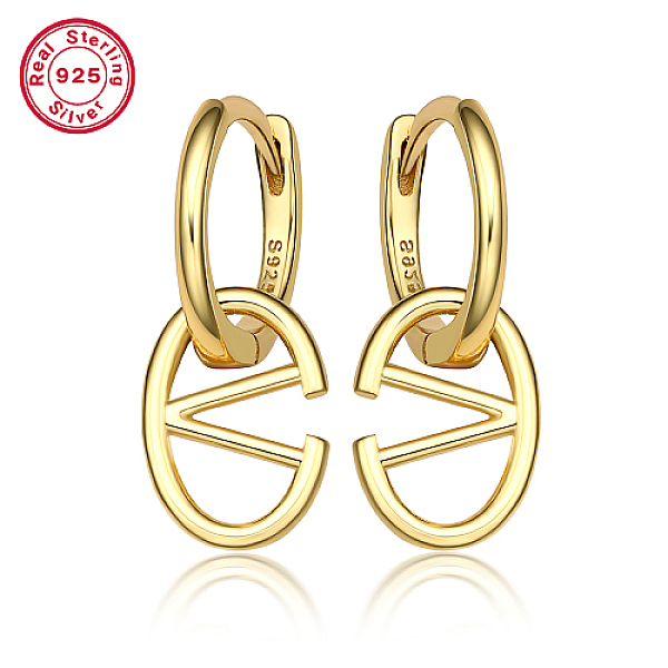 PandaHall Real 18K Gold Plated 925 Sterling Silver Hoop Earrings, Initial Letter Drop Earrings, with S925 Stamp, Letter V, 20x8.5mm Sterling...
PandaHall Real 18K Gold Plated 925 Sterling Silver Hoop Earrings, Initial Letter Drop Earrings, with S925 Stamp, Letter V, 20x8.5mm Sterling...