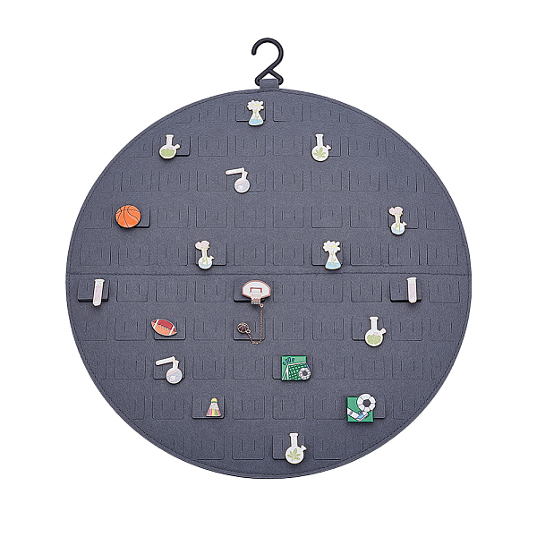 PandaHall Hanging Brooch Pin Display Holder, Round with Plastic Hooks Display Pins Storage Case Necklaces Organizer Holder Double-Sided..., Black
PandaHall Hanging Brooch Pin Display Holder, Round with Plastic Hooks Display Pins Storage Case Necklaces Organizer Holder Double-Sided..., Black