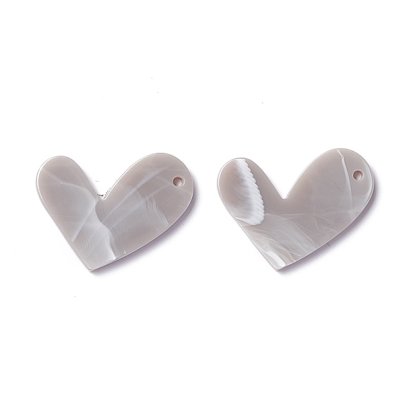 PandaHall Opaque Acrylic Pendants, Heart, Dark Gray, 21x25x2mm, Hole: 1.5mm Acrylic Heart
PandaHall Opaque Acrylic Pendants, Heart, Dark Gray, 21x25x2mm, Hole: 1.5mm Acrylic Heart