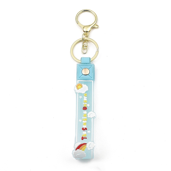 PandaHall Cloud PVC Rope Keychains, with Zinc Alloy Finding, for Bag Quicksand Bottle Pendant Decoration, Light Blue, 17.5cm Alloy Cloud
PandaHall Cloud PVC Rope Keychains, with Zinc Alloy Finding, for Bag Quicksand Bottle Pendant Decoration, Light Blue, 17.5cm Alloy Cloud