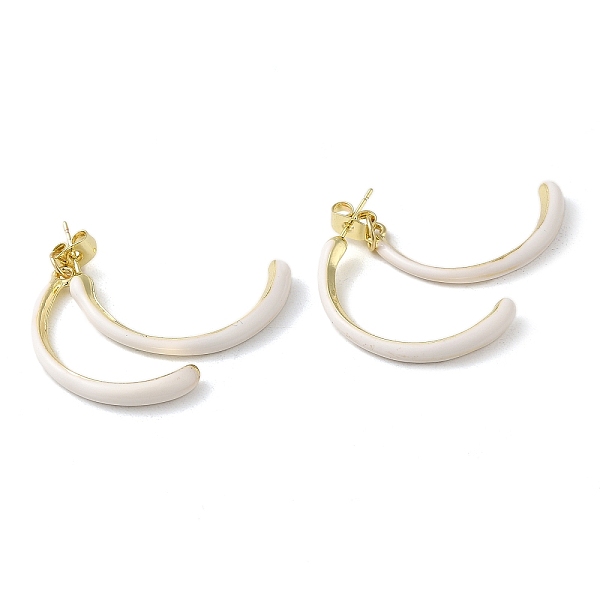 PandaHall Alloy Enamel Stud Earrings, Light Gold Tone Front Back Stud Earrings for Women, White, 30.5x3mm Alloy White
PandaHall Alloy Enamel Stud Earrings, Light Gold Tone Front Back Stud Earrings for Women, White, 30.5x3mm Alloy White