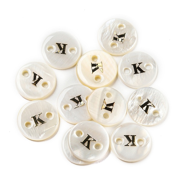 PandaHall Freshwater Shell Buttons, Flat Round , Letter K, 12x2mm, Hole: 1.6mm Shell Letter K
PandaHall Freshwater Shell Buttons, Flat Round , Letter K, 12x2mm, Hole: 1.6mm Shell Letter K