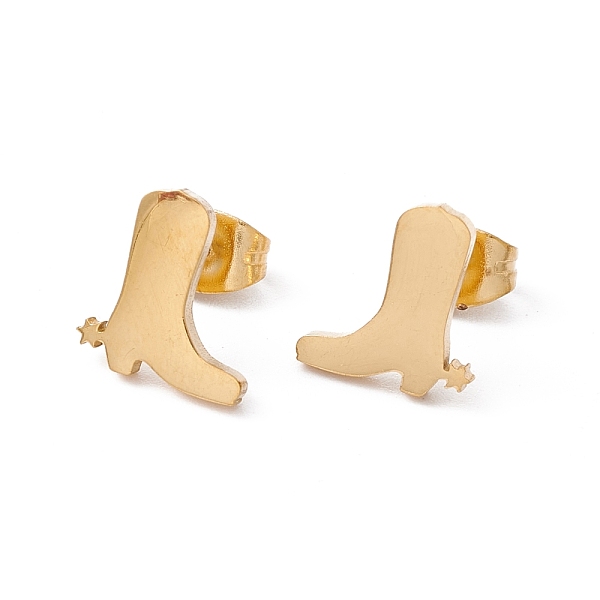 PandaHall 304 Stainless Steel Boot Shape Stud Earrings for Men Women, Golden, 9.5x10mm, Pin: 0.8mm 304 Stainless Steel Shoes
PandaHall 304 Stainless Steel Boot Shape Stud Earrings for Men Women, Golden, 9.5x10mm, Pin: 0.8mm 304 Stainless Steel Shoes