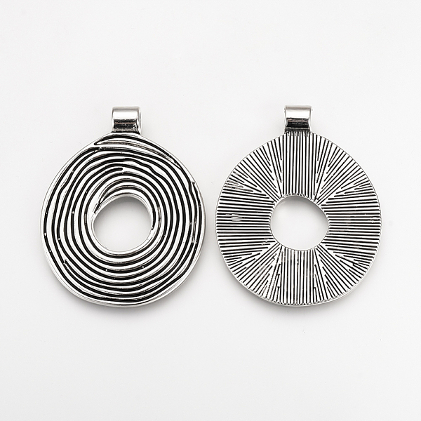 PandaHall Tibetan Style Alloy Pendants, Disc, Cadmium Free & Lead Free, Donut, Antique Silver, 45x36x2mm, Hole: 4mm, about 105pcs/1000g...
PandaHall Tibetan Style Alloy Pendants, Disc, Cadmium Free & Lead Free, Donut, Antique Silver, 45x36x2mm, Hole: 4mm, about 105pcs/1000g...