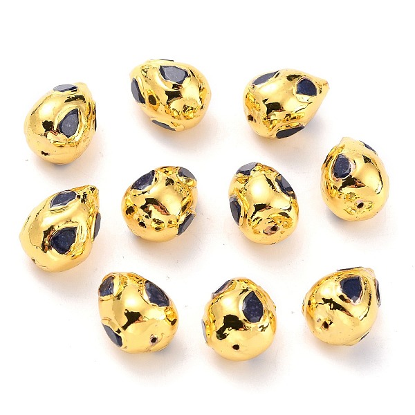 PandaHall Natural Quartz Beads, with Golden Brass Findings, Dyed, Teardrop, Dark Blue, 17x12.5~13x12.5~13mm, Hole: 1mm Other Quartz Teardrop
PandaHall Natural Quartz Beads, with Golden Brass Findings, Dyed, Teardrop, Dark Blue, 17x12.5~13x12.5~13mm, Hole: 1mm Other Quartz Teardrop
